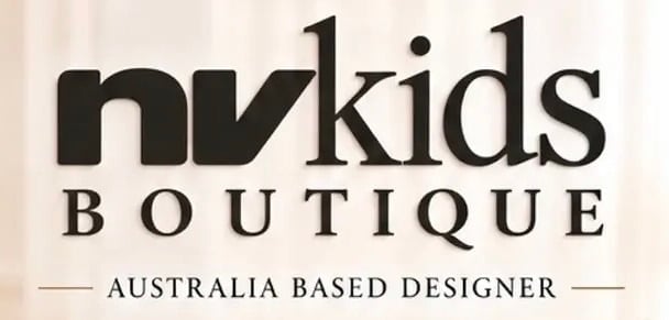 NV Kids Boutique logo for Australia-based designer childrens clothing brand